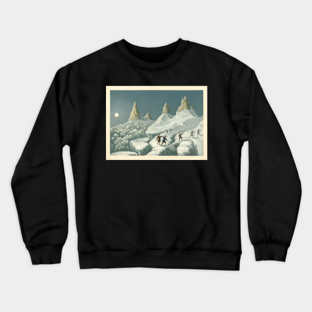 To the Summit of Mont Blanc Crewneck Sweatshirt by Water Boy